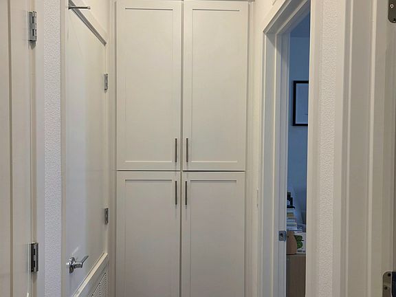Built in storage in the hallway