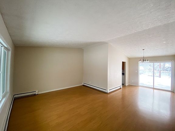 Living room and dining room
