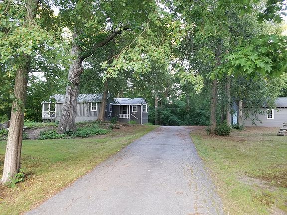Looking up the driveway
