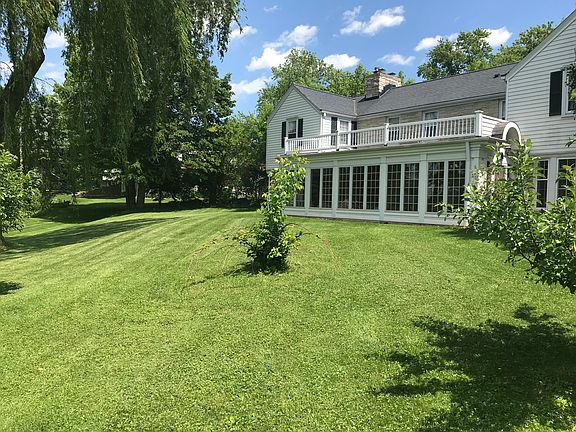 Yard with mature trees