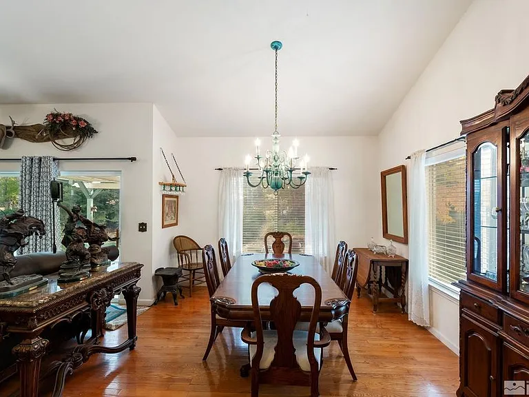 Large dining table.