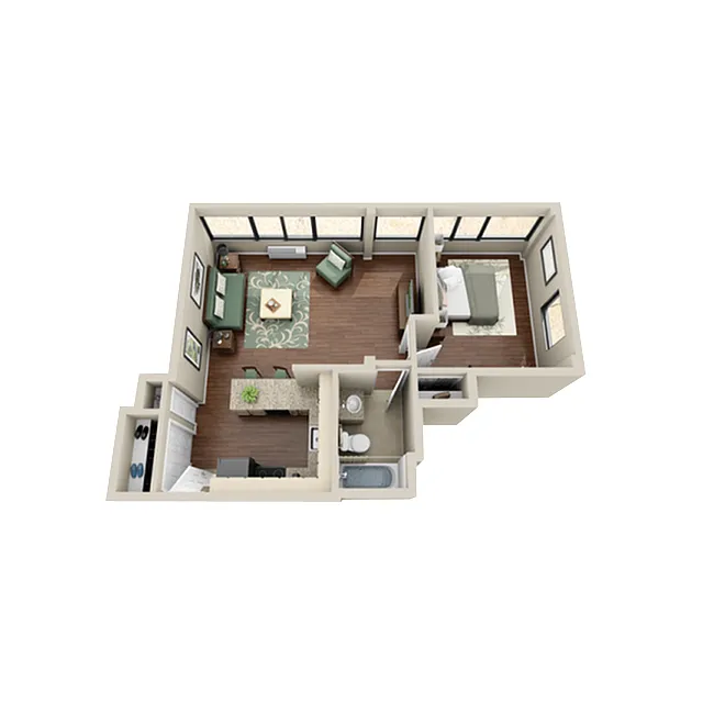 Floor plan 1 Bedroom