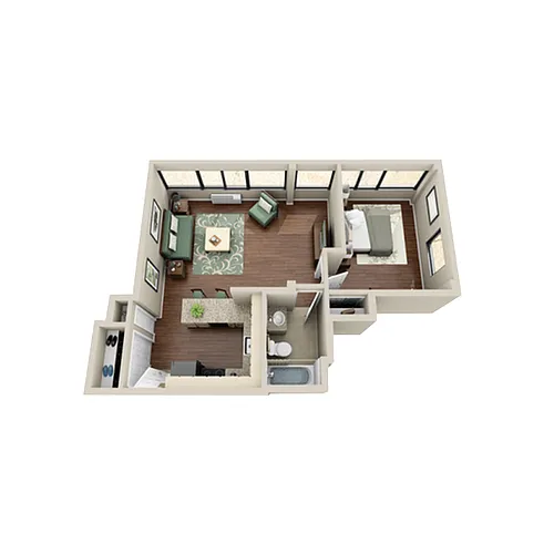 Floor plan 1 Bedroom