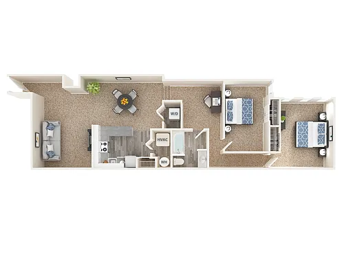 Floor plan 2 Bed - With Den