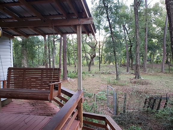Facing away from back porch