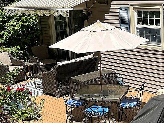 deck from upper yard