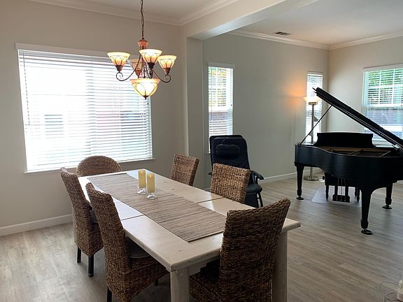Dining area view into living room