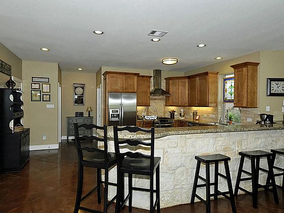 Beautiful Kitchen overlooking the living room.