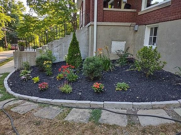 New front landscaping 