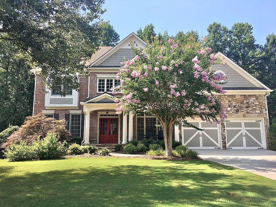 Brick, stone front / cement 
