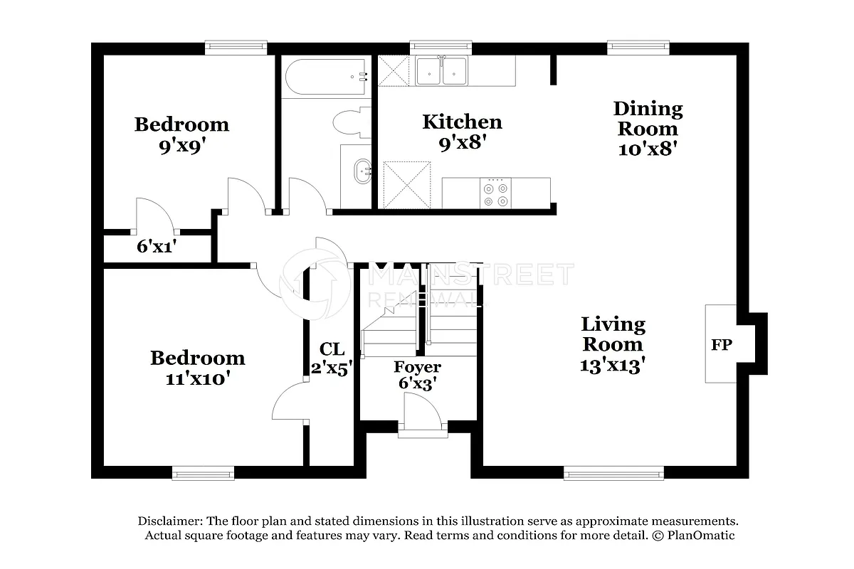 Floor Plan - 5581 Downs Way