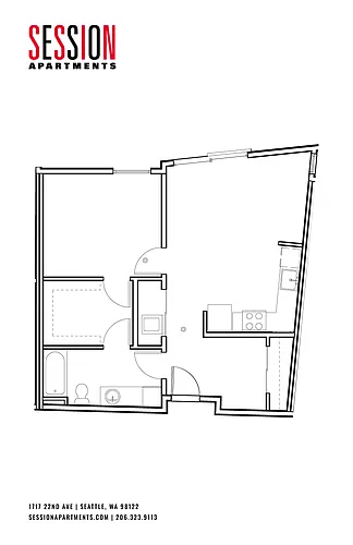 Floor plan 1X1 - C1
