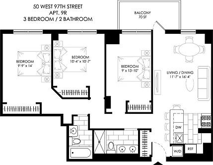 50 W 97th St #9R — Photo 3
