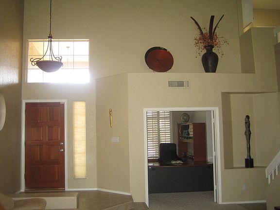 Beautiful entry with vaulted ceilings