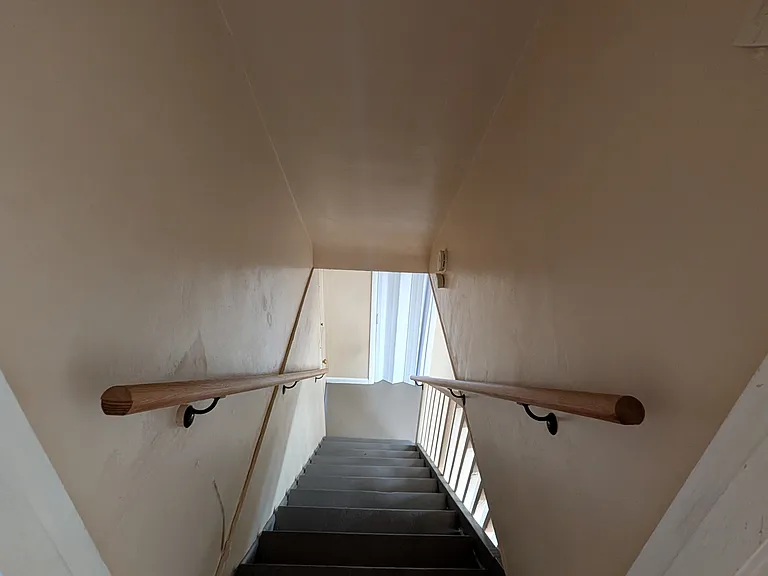 downstairs to finished basement