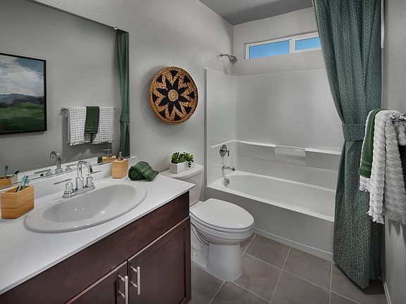 Residence 2 bathroom modeled at a nearby Meritage community.