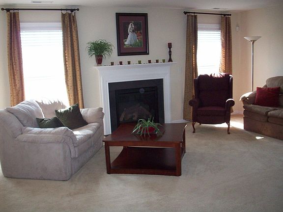 Warm living area with fireplace