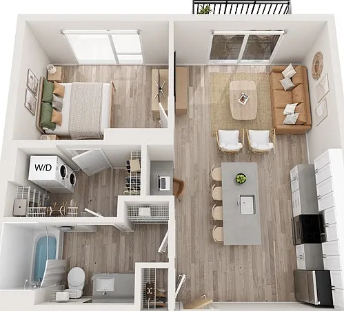 Plan A11 | 1 bedroom, 1 bathroom Plan A11 | 1 bedroom, 1 bathroom