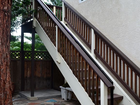 Entrance to home from patio