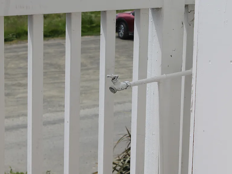Water connection on front balcony