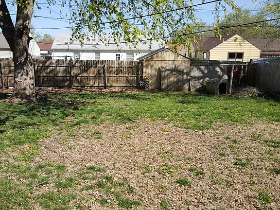 Backyard with privacy fence