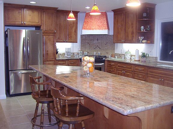 Large kitchen island