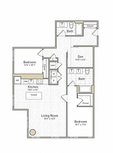 Floor plan B20D - Rise