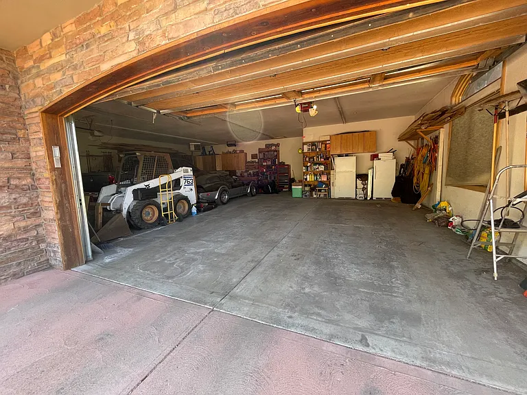 Another view of half of the 4-car garage.