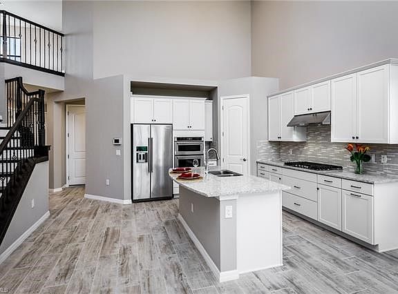 Built in cabinets and appliances