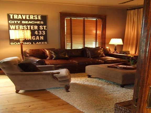 Large living room with original woodwork