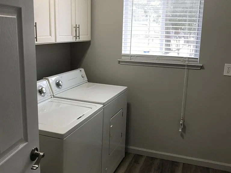 Laundry room with Washer and Dryer.