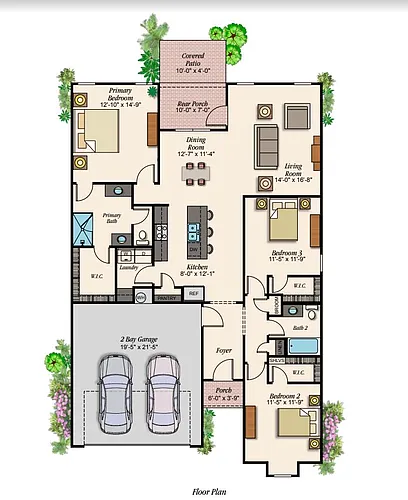 Floor plan 3 Bedroom