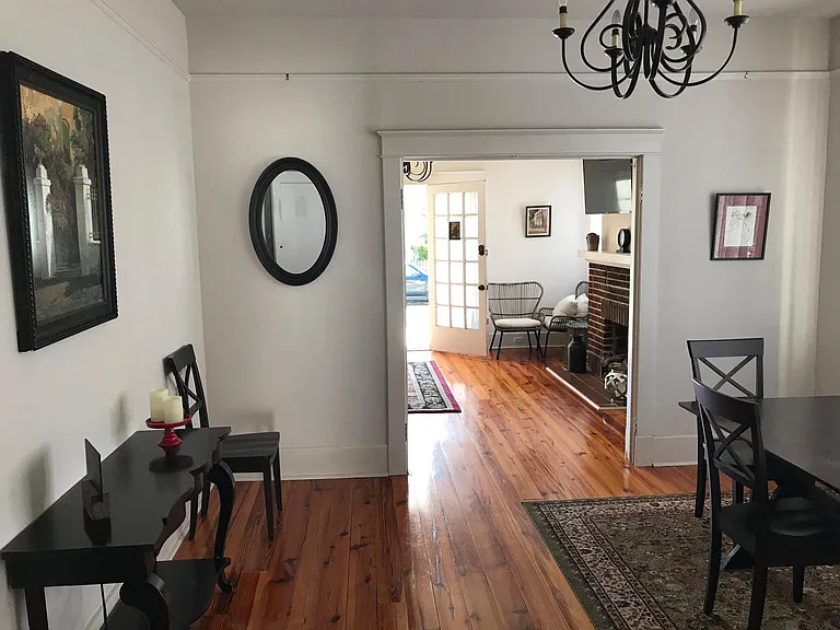 Dining room facing living room