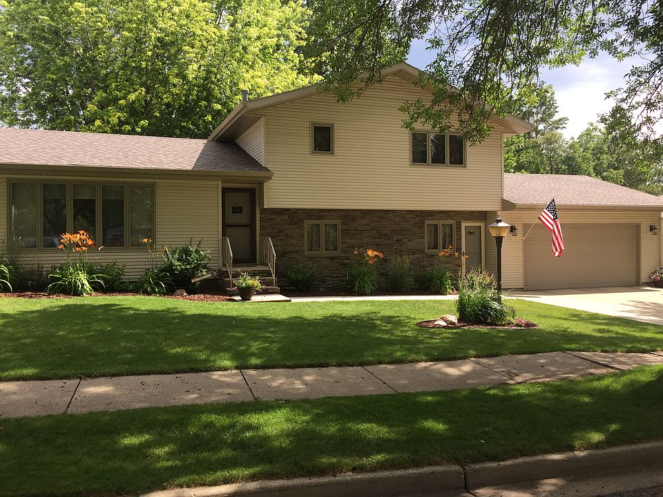 Attached two car garage