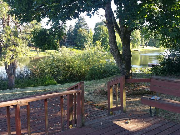 Back yard lake view