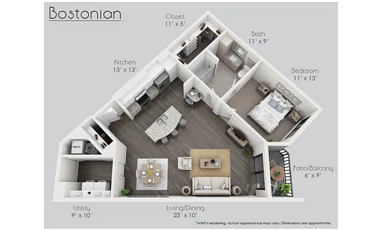 Floor plan Monthly Furnished Executive Suite