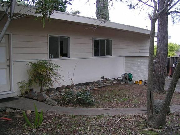 Front of house, 2 car garage