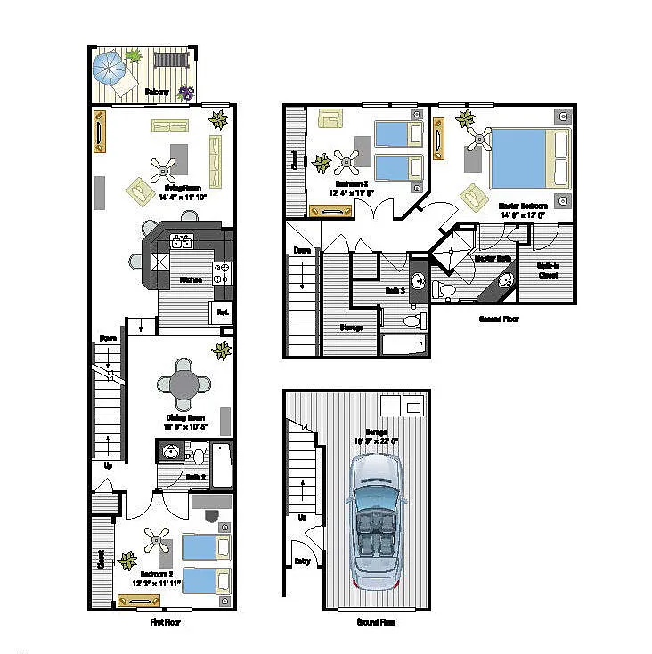 Floor plan Riviera Townhome