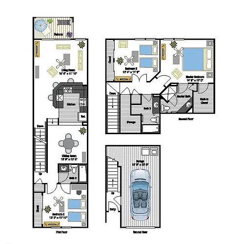 Floor plan Riviera Townhome