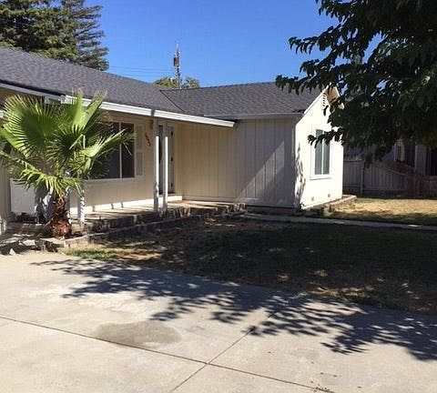 front yard on quiet street