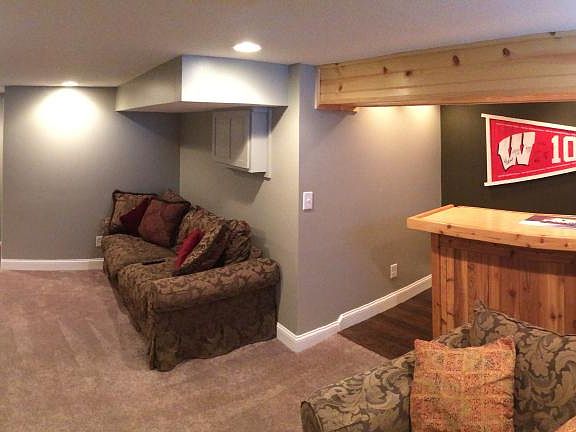 Remodeled Basement Entertainment Area
