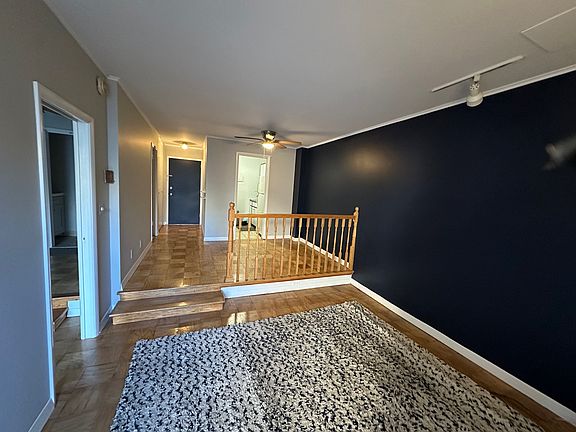Living room - lower level
Dining area, Kitchen, Hallway to front door - upper level