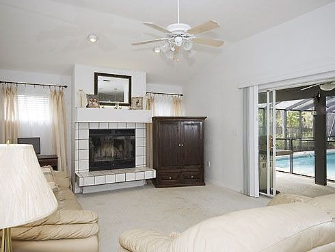 Living Room with Fireplace