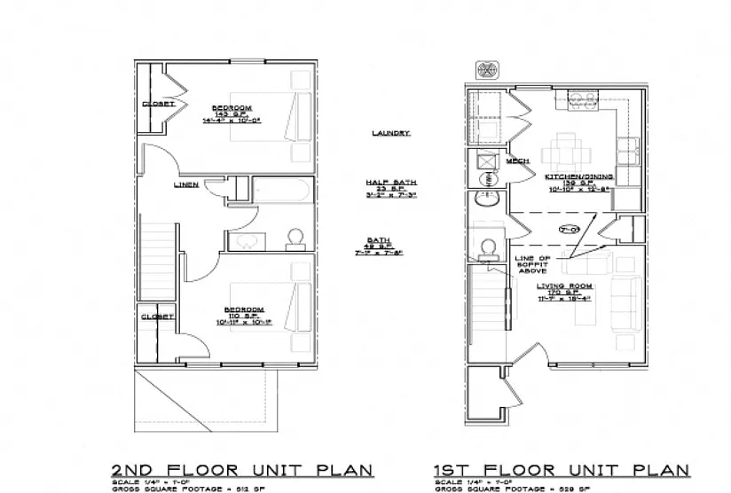 Floor plan Two Bedroom