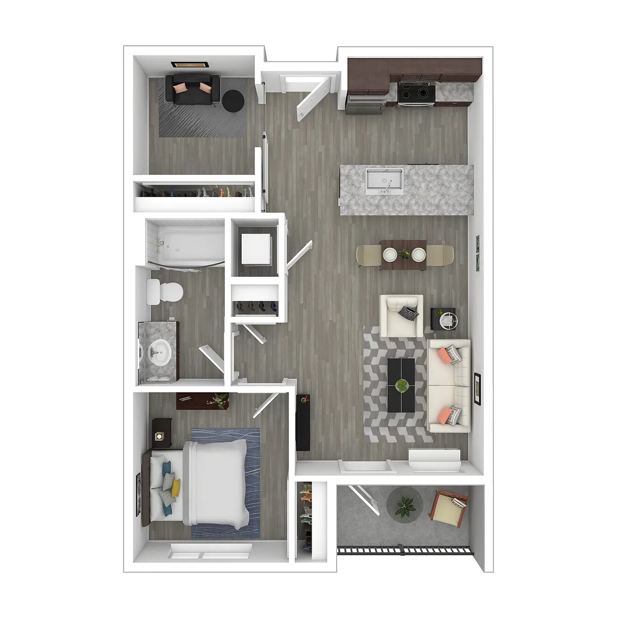 Floor plan A4 + Den
