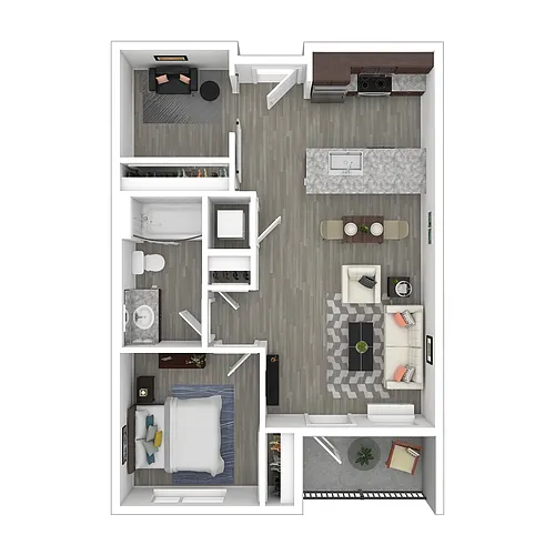 Floor plan A4 + Den
