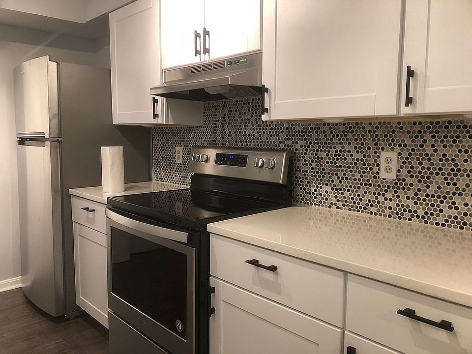 Kitchen with Corian counters