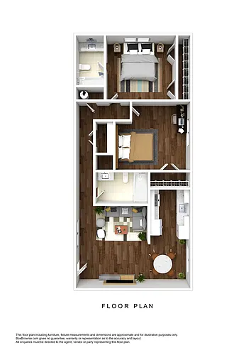 Floor plan 2 Bedroom 2 Bath