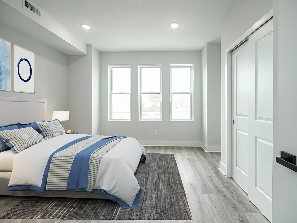 Digitally staged image - Bedroom