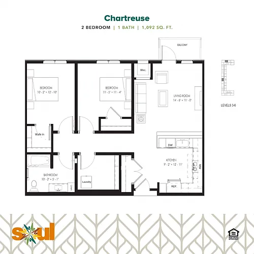 Floor plan Chartreuse
